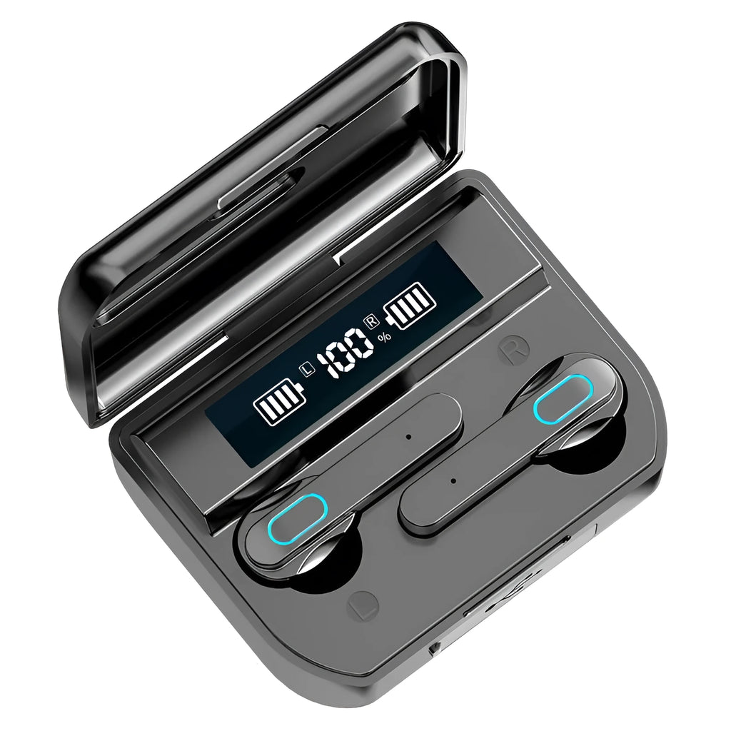 T33 wireless Bluetooth in-ear headset with four speakers, black colour, simple design