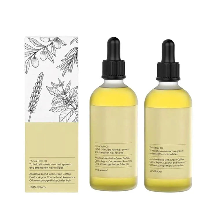 60ml bottle of yellow rosemary essential oil for hair care and scalp treatment