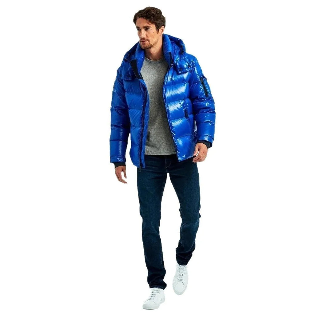 Classic all-matching short couple warm jacket for men in solid colour, loose fit cardigan style with side pockets