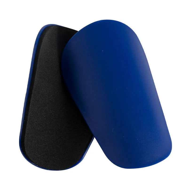 Pair of PU mini football shin guards for sports protection in various colours.