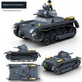 Building Block No.1 Panzer I Ausf A tank model assembly toy with small plastic blocks