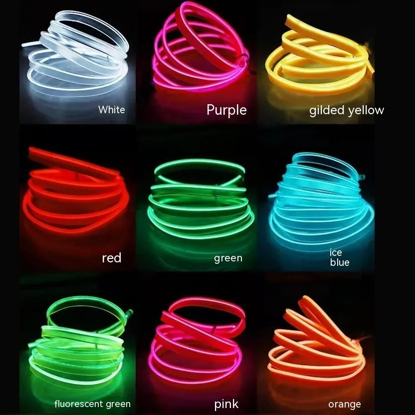 6 metre car interior USB LED ambient light cable in ten colour options
