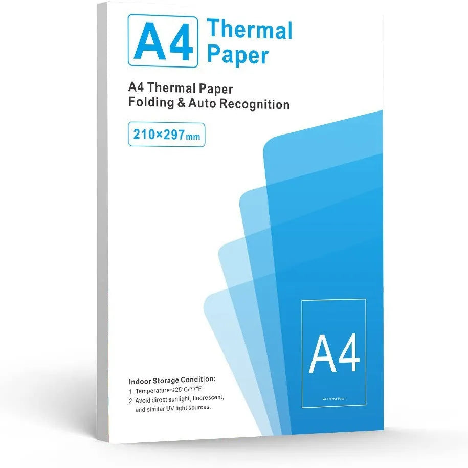 White A4 thermal printer paper for portable thermal printing in business packaging