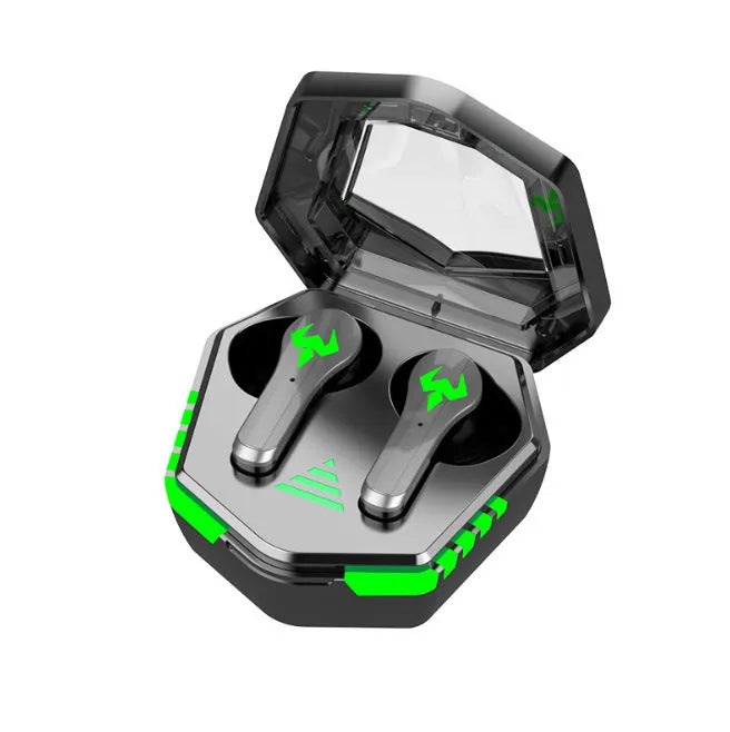 N35 Gaming Bluetooth wireless in-ear headset in black colour with private mould design