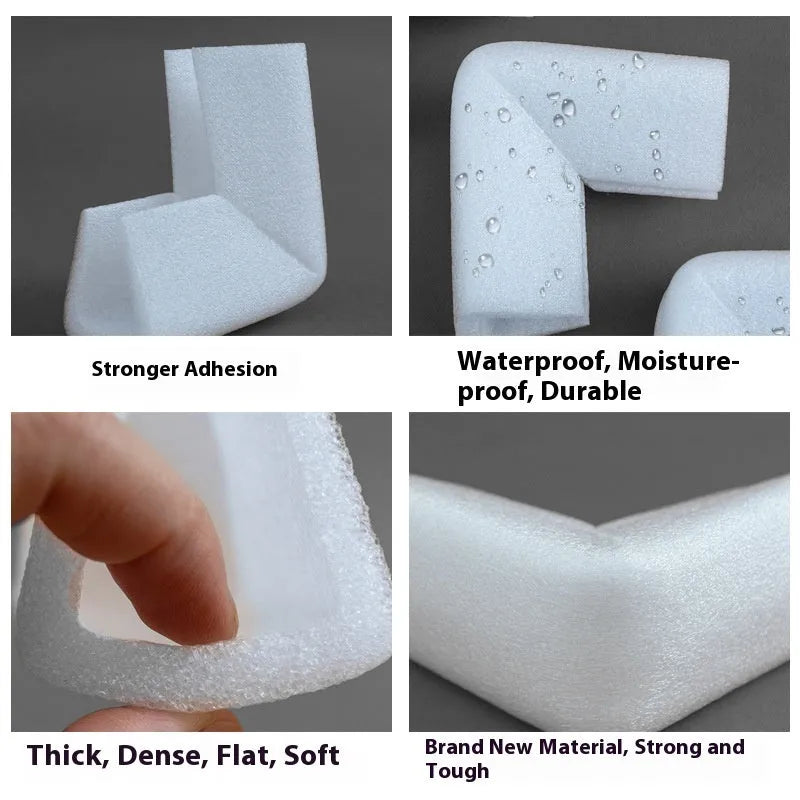 EPE pearl cotton corner protectors U10 style with 10mm slot width, 800-piece pack