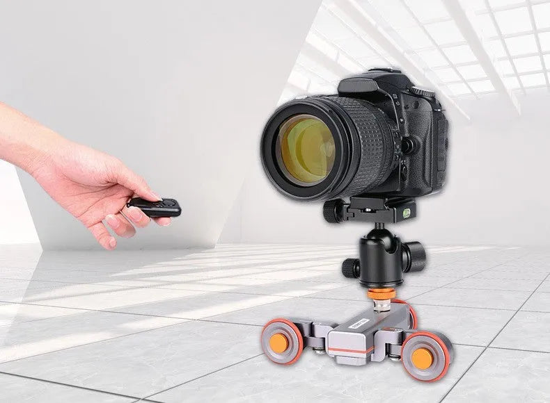 Wolf King L4X mobile camera remote control slide car with wireless remote and 3KG load capacity