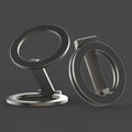 Multi-functional fastened ring desktop stand full metal bracket in black and silver colour options