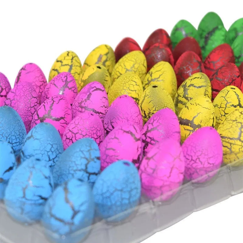 Dinosaur embryonated egg toy in Black Crack colour, EVA material, 2x3cm size, for water expansion play