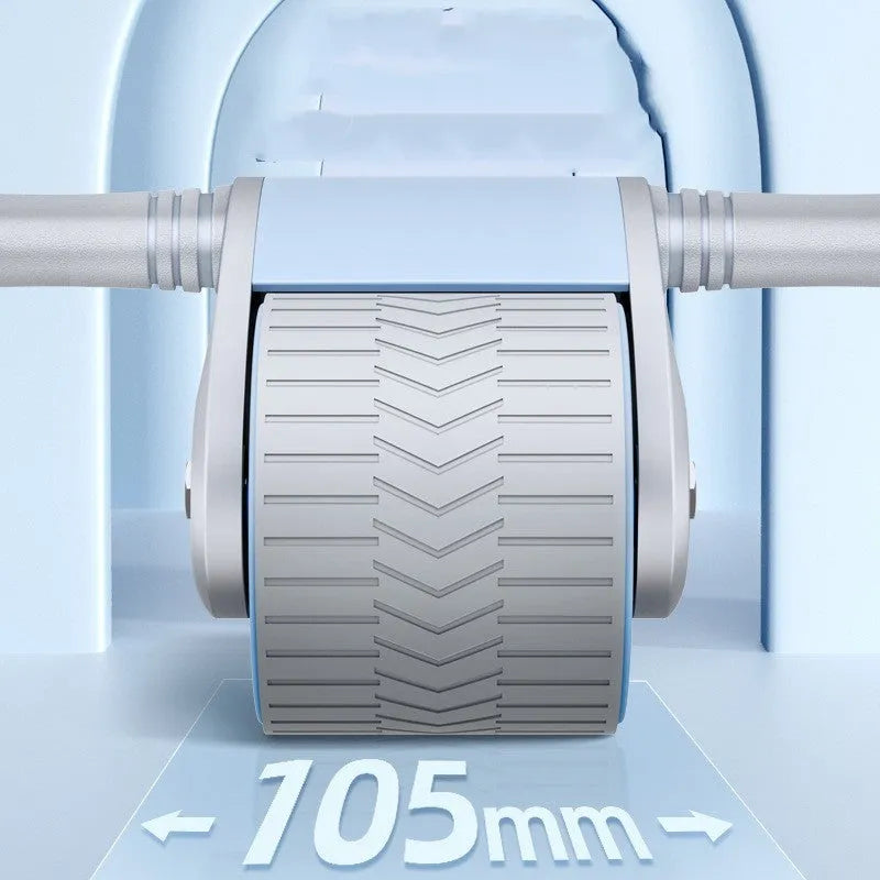 Abdominal muscle wheel fitness roller with rebound mute anti-slip, phone bracket, and kneepad for home office use
