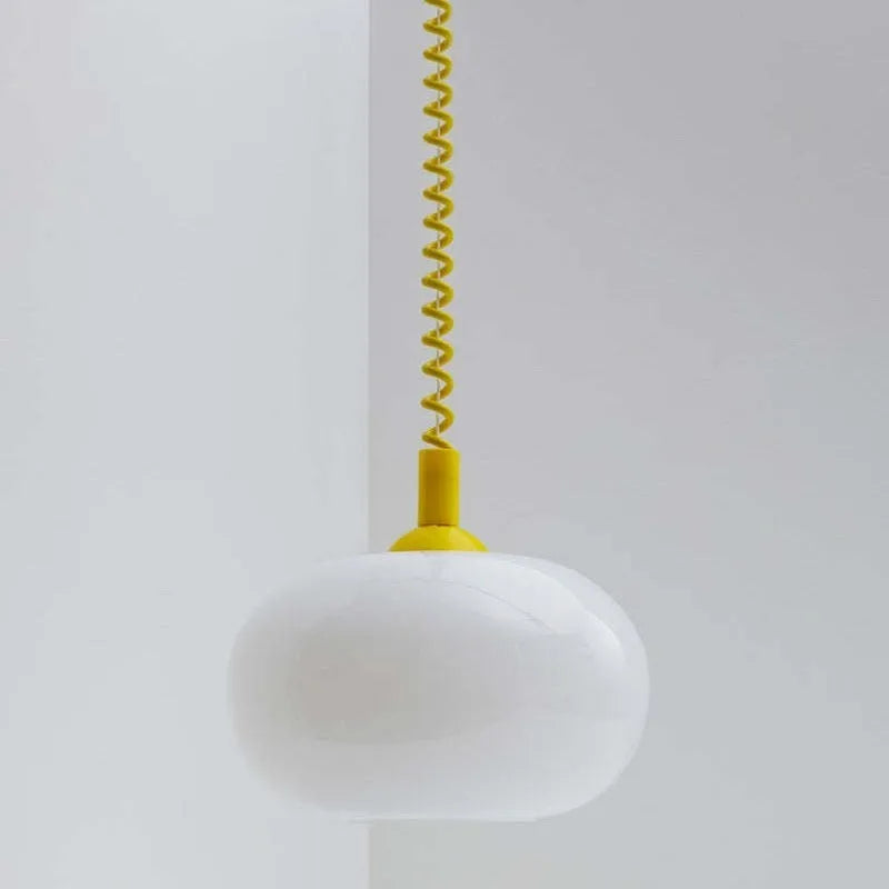 Chinese style glass chandelier D250mm modern simplicity with red flexible wire