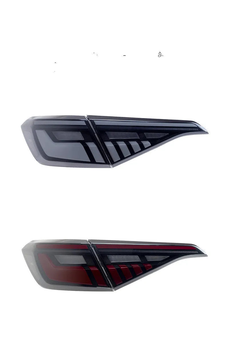 Black and red LED taillight assembly for 11th Generation Honda Civic with sequential light strip.