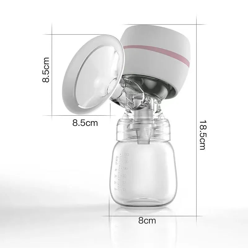 Electric breast pump automatic milking device 3W PP silicone ABS USB power portable 8x8x18.5cm