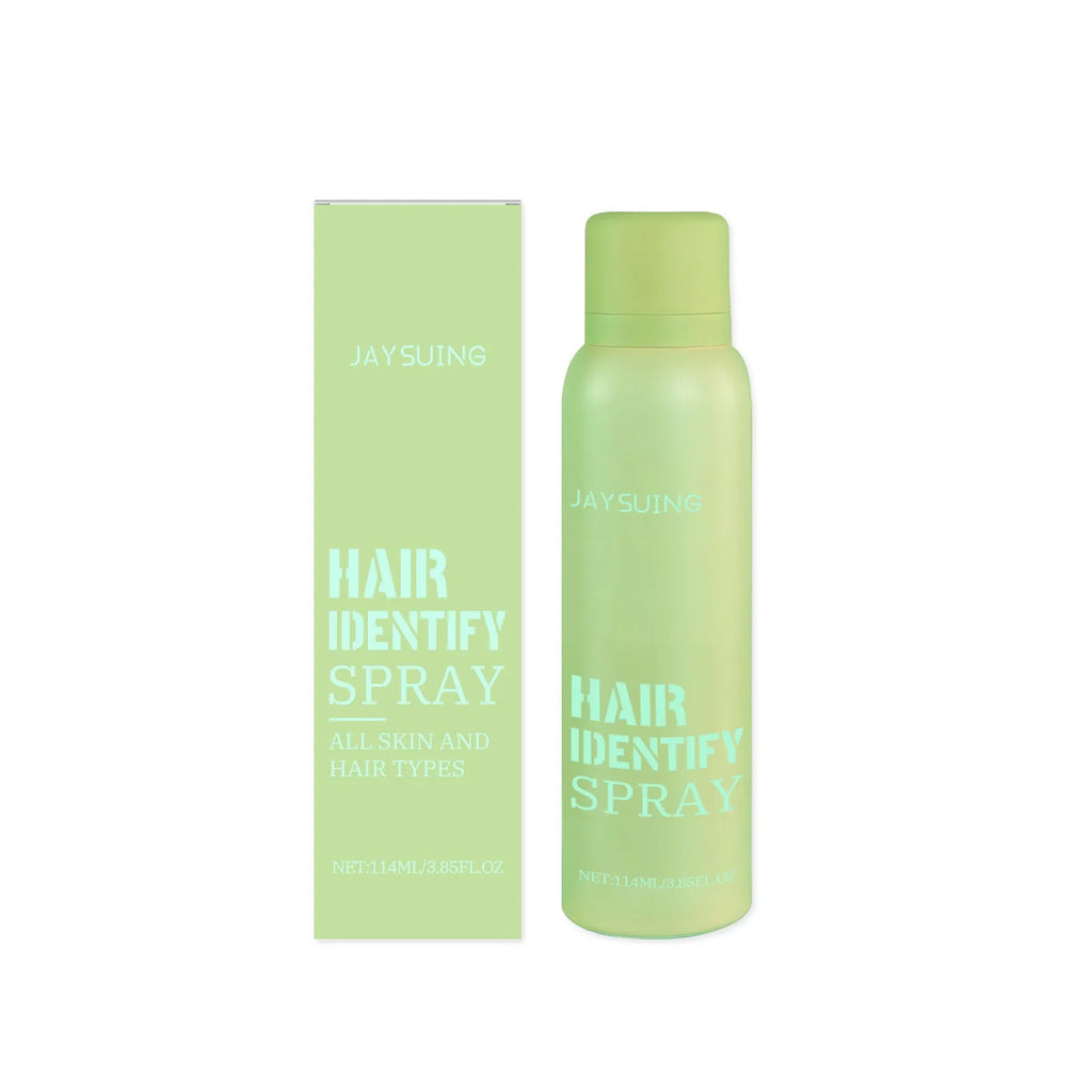A 114ml bottle of Facial Hair Recognition Spray with a spray nozzle