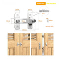 Warehouse hook lock for sliding barn doors in black carbon steel or stainless steel