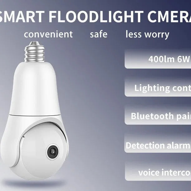 WiFi mobile phone monitoring night vision household bulb camera with dual-light night vision and 3.6mm lens