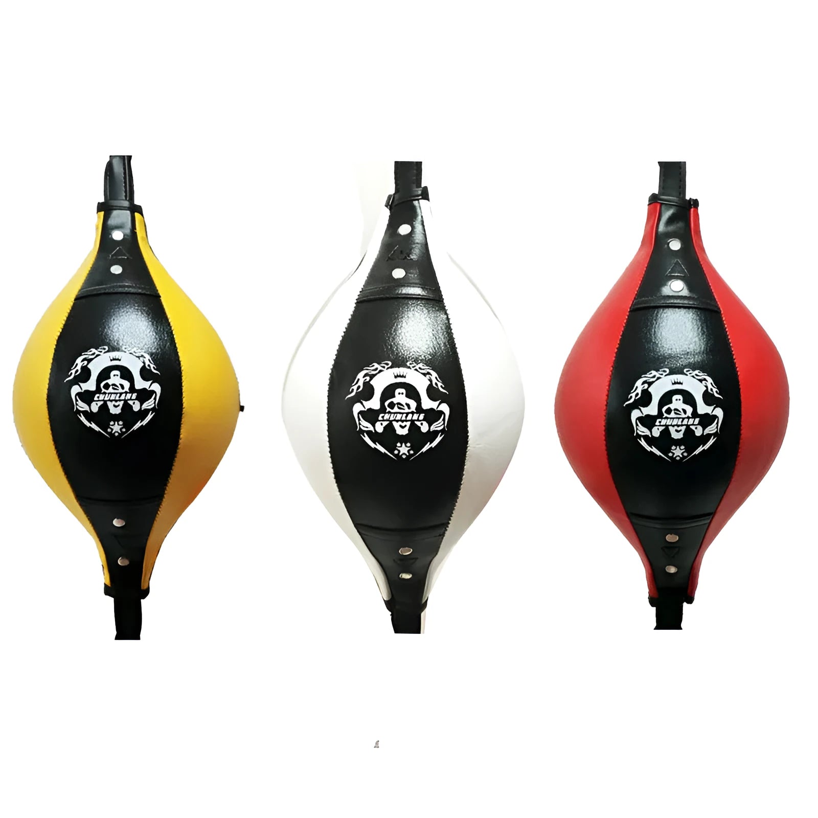 Diamond pattern inflatable boxing speed ball with hanging mount for martial arts training