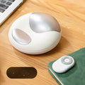 Smart electric hand massager in white with heating and pulse therapy functions for hand fatigue relief