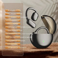 Wireless Bluetooth headset with noise reduction and breathing light in black or milky white