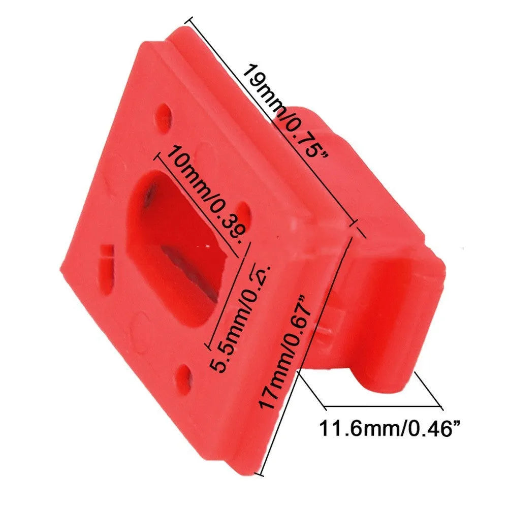 Pack of 10 walnut-coloured plastic BMW interior door trim panel replacement clips.