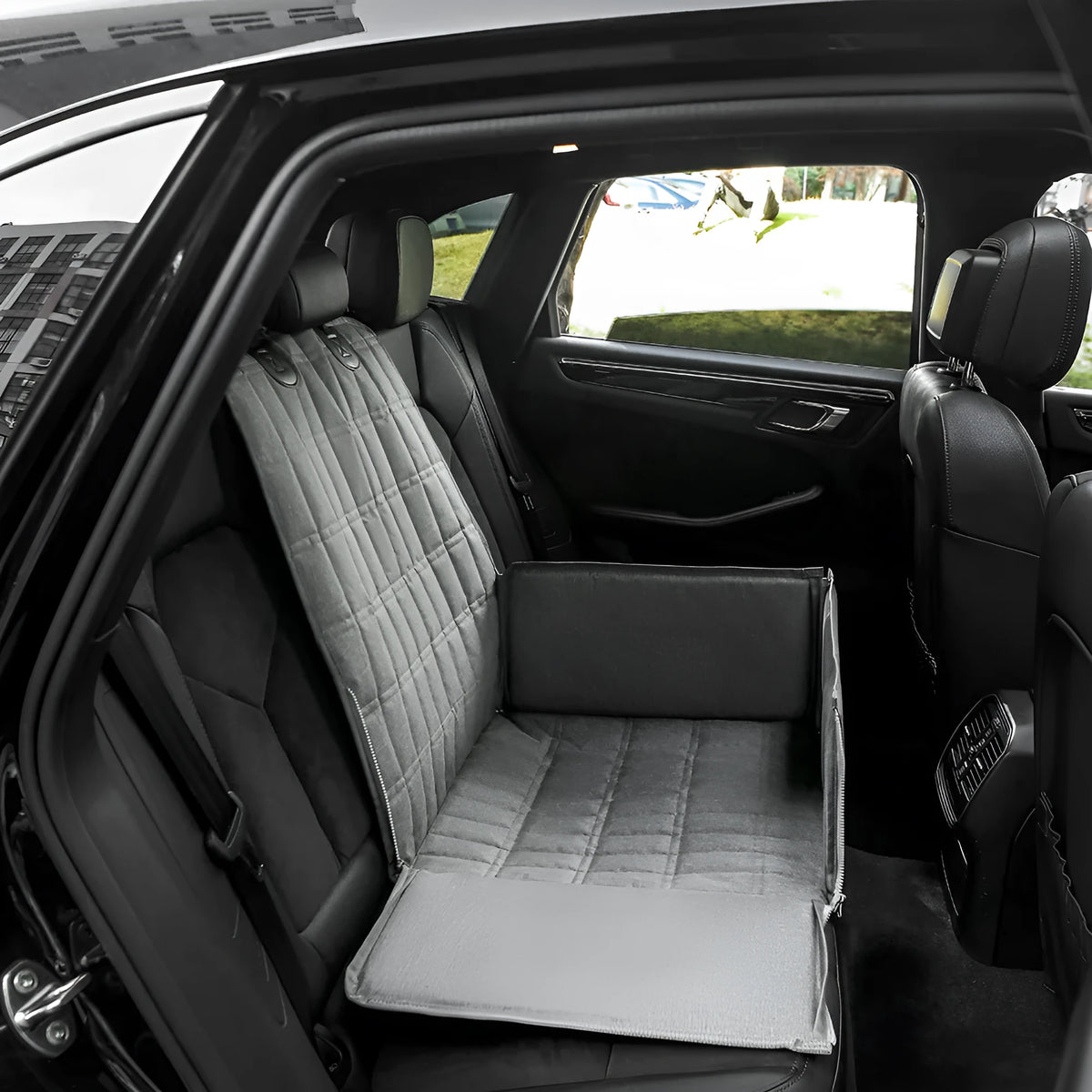 Vehicle-mounted pet mat front row 100x50cm black waterproof scratch-resistant dog car seat protector