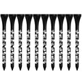 Black skull print bamboo dowel pins for golf shoes in 70mm and 83mm lengths