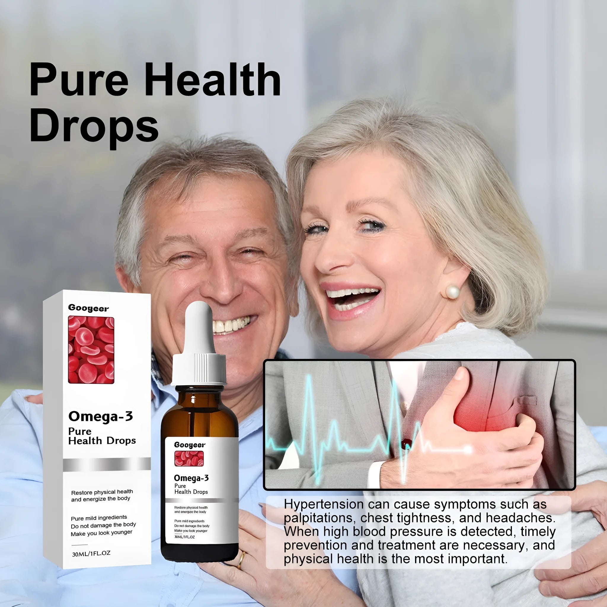 30ml bottle of Shu Health Care Drops with dropper for physical discomfort and metabolic balance support