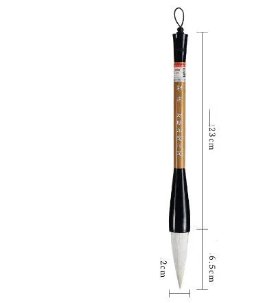 Large traditional Chinese wrist brush with sheep hair nib for painting and calligraphy