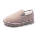 Flat snow boots with fleece lining in multiple colours showing round toe and rubber sole