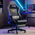Dowinx black gaming chair with 4D adjustable armrests and a metal frame