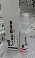 Car scratch repair spray bottle for paint surface restoration in 100ml, 50ml, and 30ml capacities