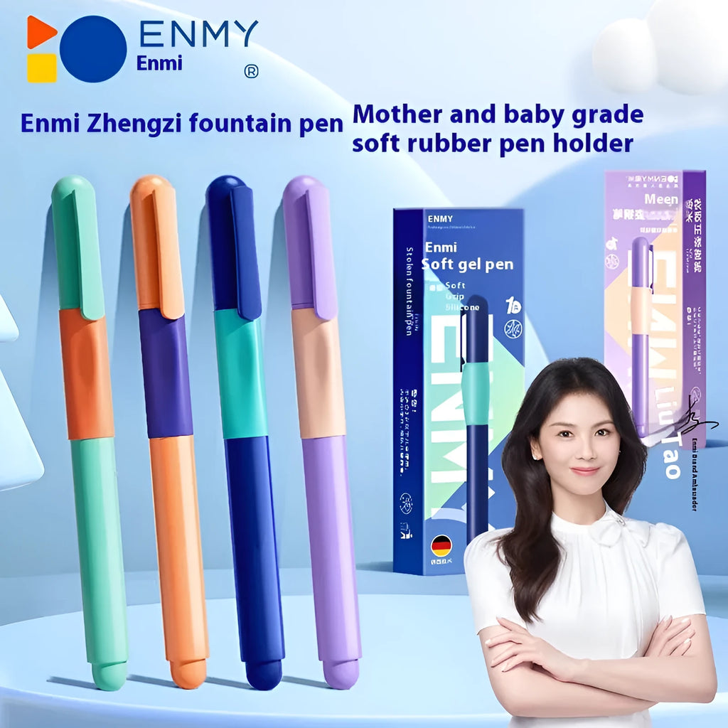 Student posture correction pen with ergonomic grip in four colour options