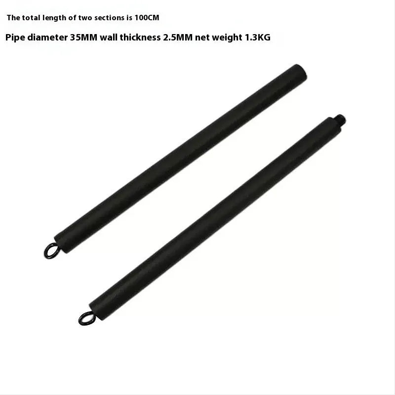 Two-segments push-and-pull fitness stick with rope for yoga and Pilates home workouts