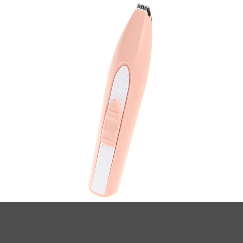 Pet shaving clippers ceramic blade 16cm cordless dog hair trimmer pink