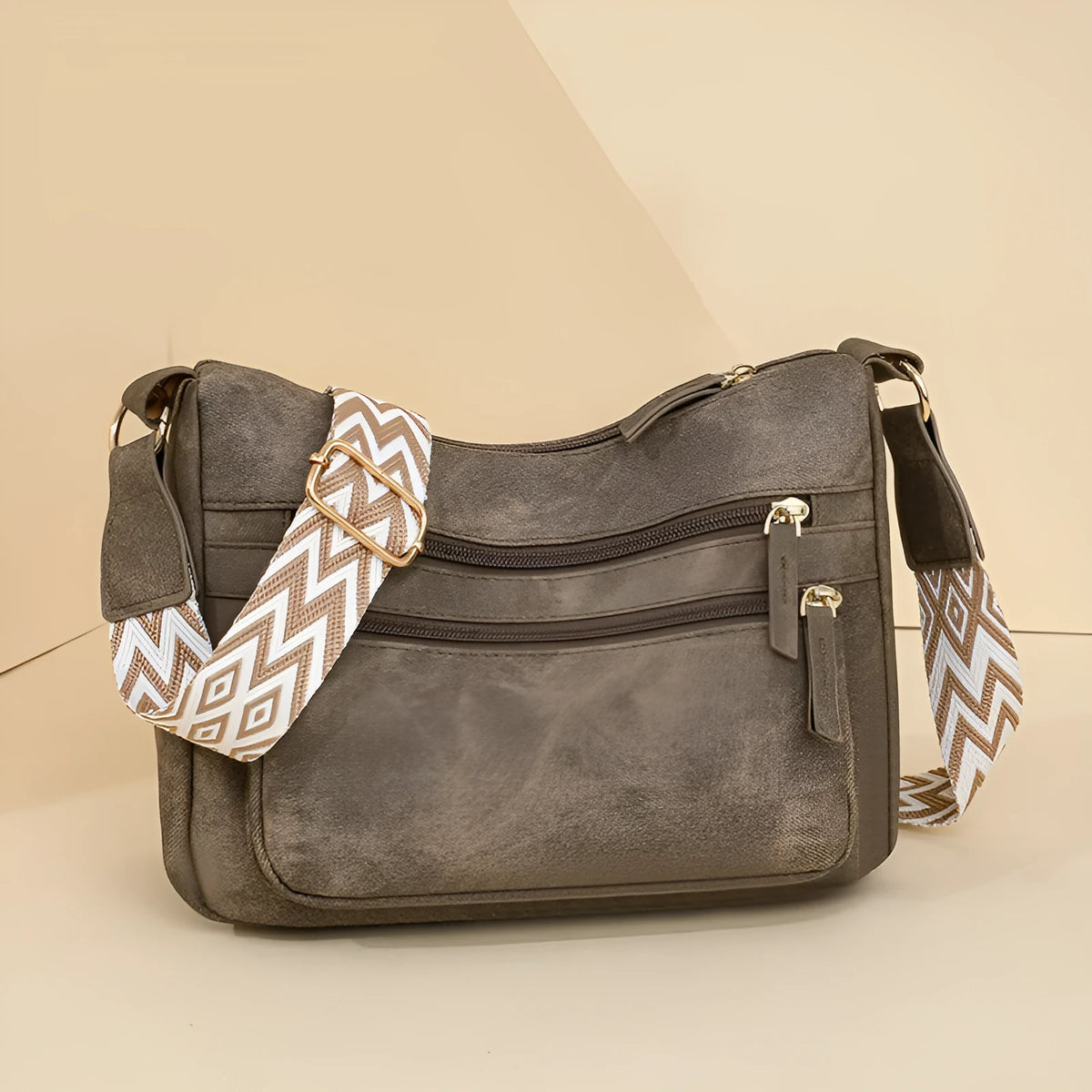 Women's large capacity one shoulder crossbody backpack in soft PU leather with waterproof finish, available in five colours