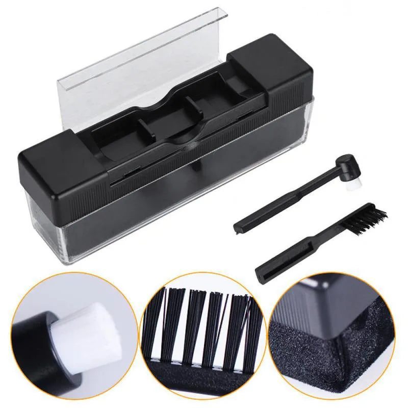 Black tape player cleaning brush set plastic cleaning kit for musical instrument care