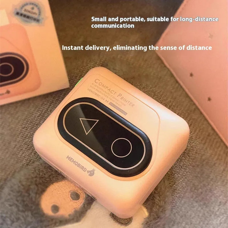 Portable Bluetooth mini printer in multiple colours for mobile phone text printing