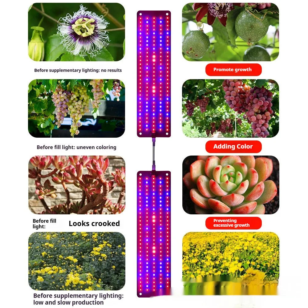 Plant growth full spectrum greenhouse seedling fluorescent fixture with 150 LED beads and PC shell