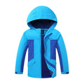 Blue thin long sleeve jacket for boys, with full zip, designed for autumn wear.