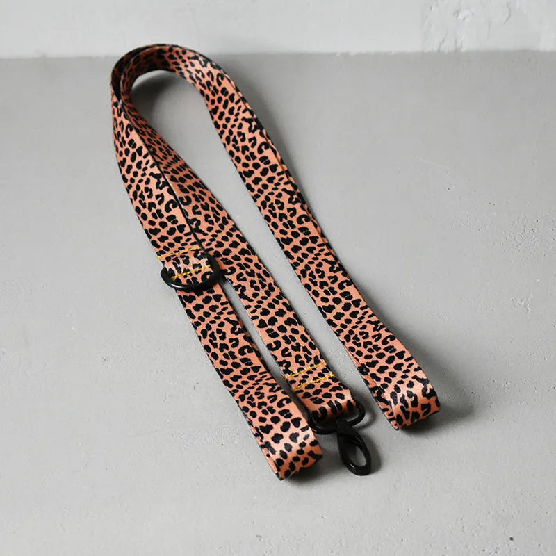 Ribbon webbing dog collar with printed ethnic pattern 2.5cm width adjustable buckle closure