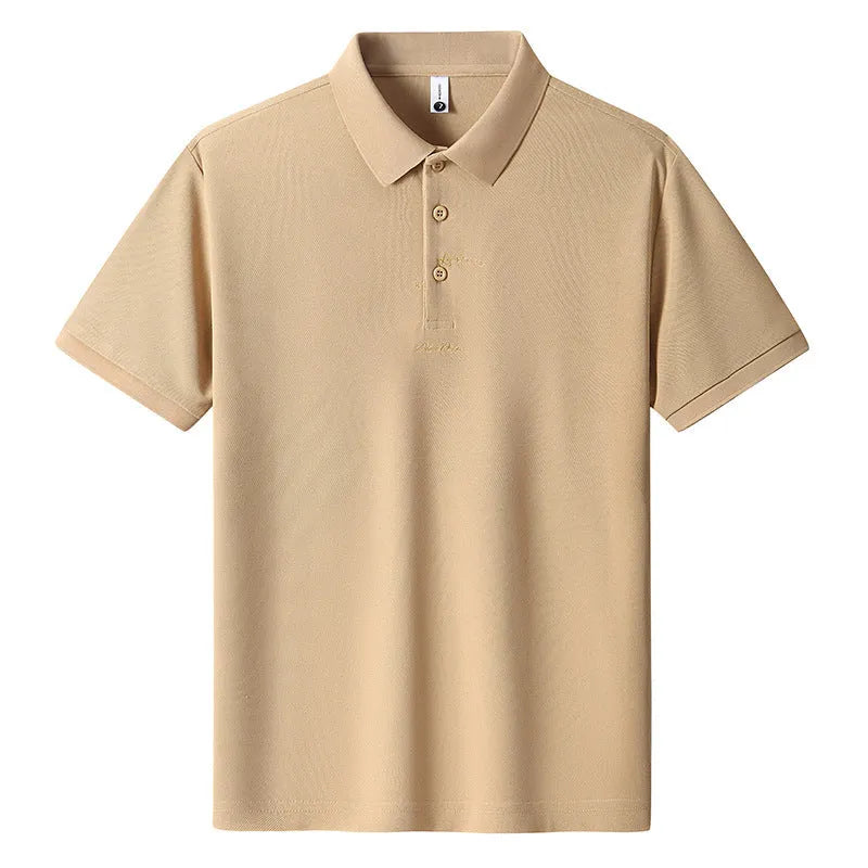 Men's loose fit casual cotton t-shirt in multiple colours on a size chart.