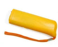 Hand-held ultrasonic dog repellent trainer with 125dB ultrasound and 28000mcd white light, 140mm size, black colour