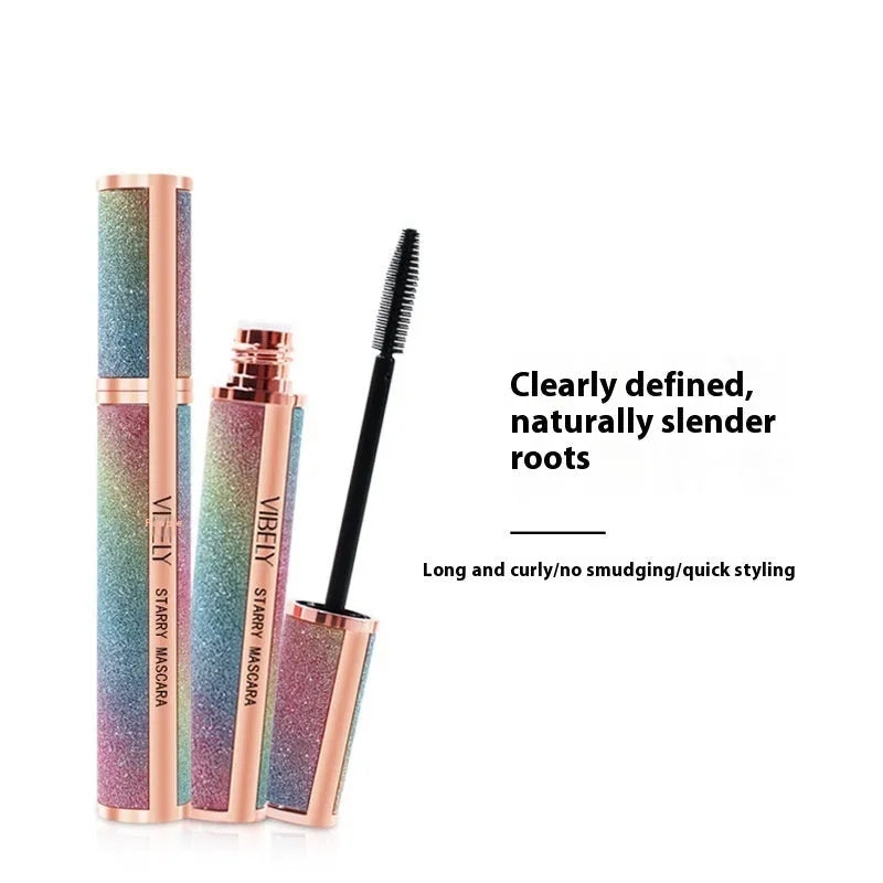 4D waterproof black mascara with applicator for long thick curling eyelashes
