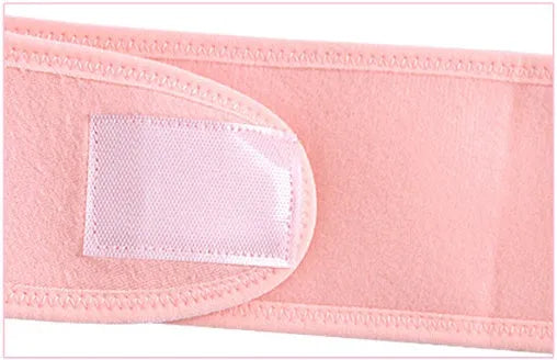 Cotton pre-pregnancy support belt in pink colour, length 155cm, for stomach lift and waist support
