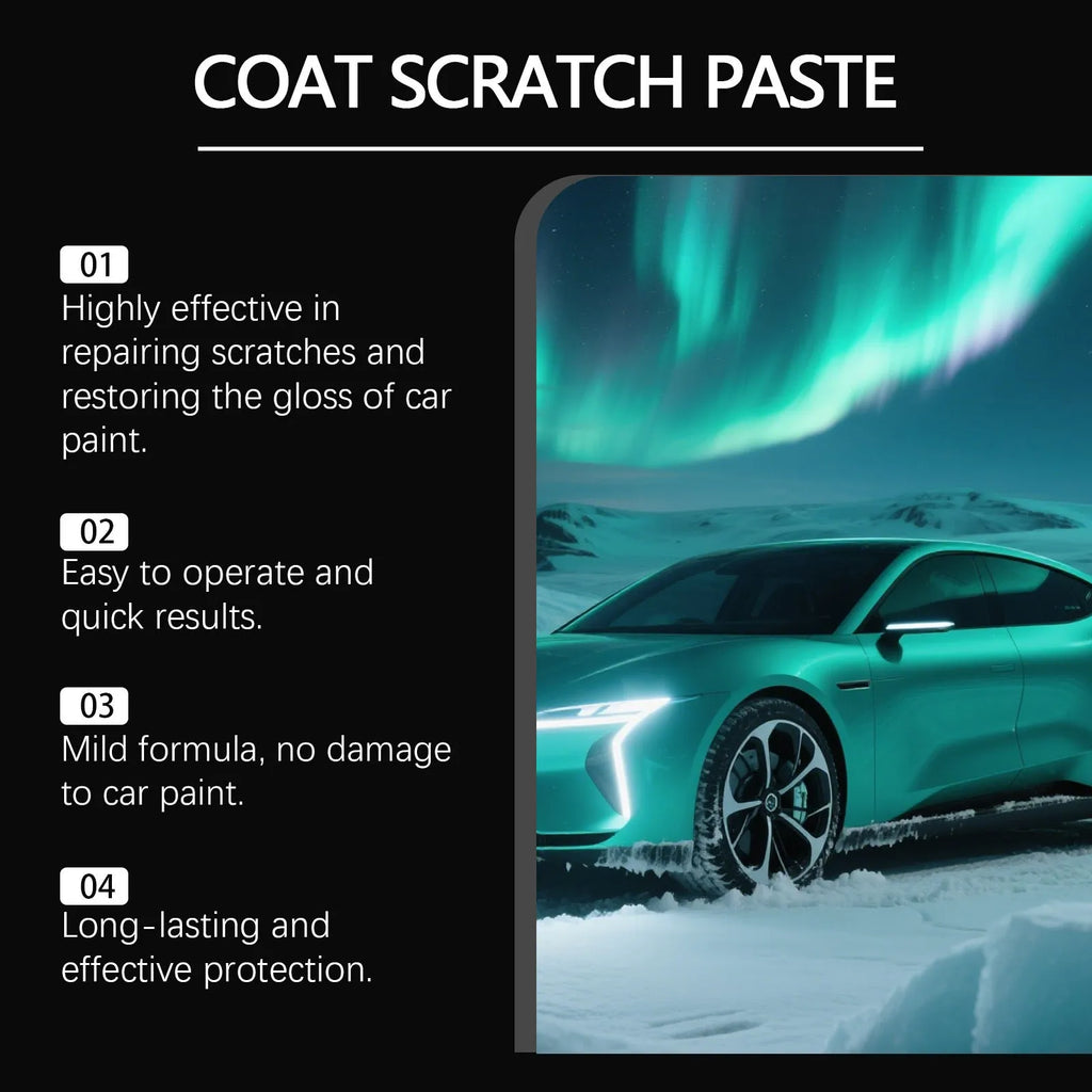 Coat Scratch Paste 50g tube and sponge for car paint scratch repair and polish