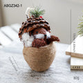 Foam simulation squirrel Christmas decoration in brown or grey, single ornament for festive display.