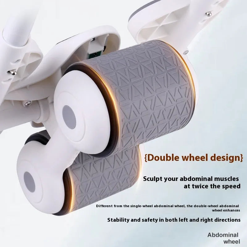 Multifunctional four elbow support abdominal wheel AB Rocket in black on a flat surface