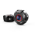 Black waterproof sports digital camera with 290mm length showing USB port