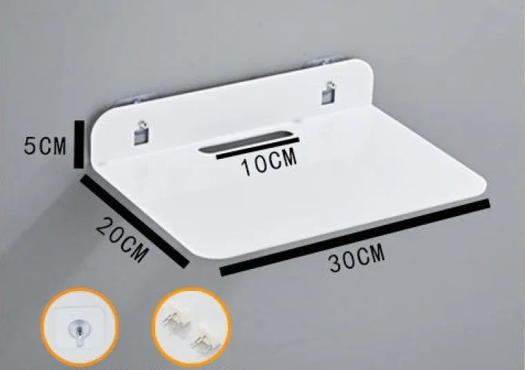 Acrylic no-drill camera monitoring bracket right angle wall mount with glue and nail in black finish