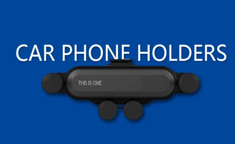 Universal car phone holder mounted on vehicle air vent with adjustable side clamps and rotation mechanism