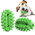 Green cactus-shaped dog toothbrush toy for aggressive chewing and dental care.